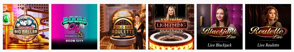 Live dealer games at Spinland casino