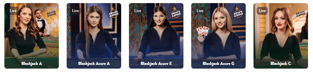 Blackjack games at Dunder