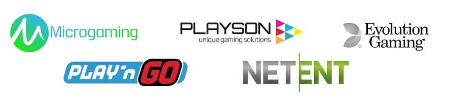 Game providers at Playluck casino