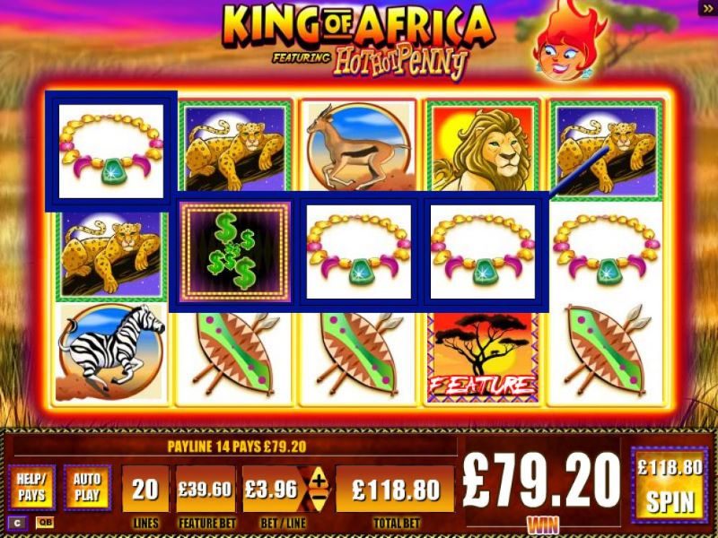 King of Africa game reels