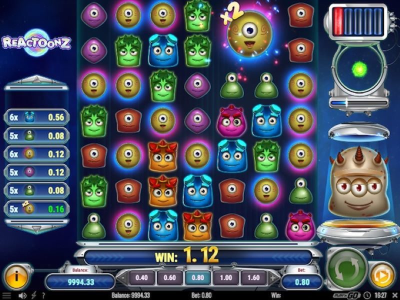 Reactoonz pokie game view nz