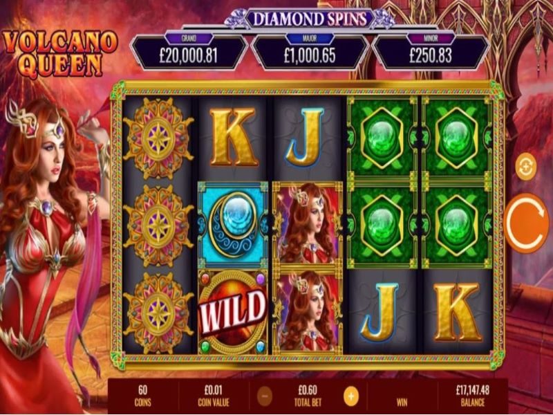Volcano Queen Diamond Spins game view NZ