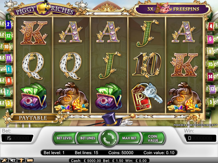 Piggy Riches pokie game NZ