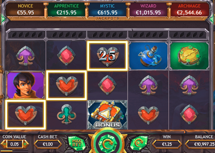 Ozwins Jackpots game view for NZ players