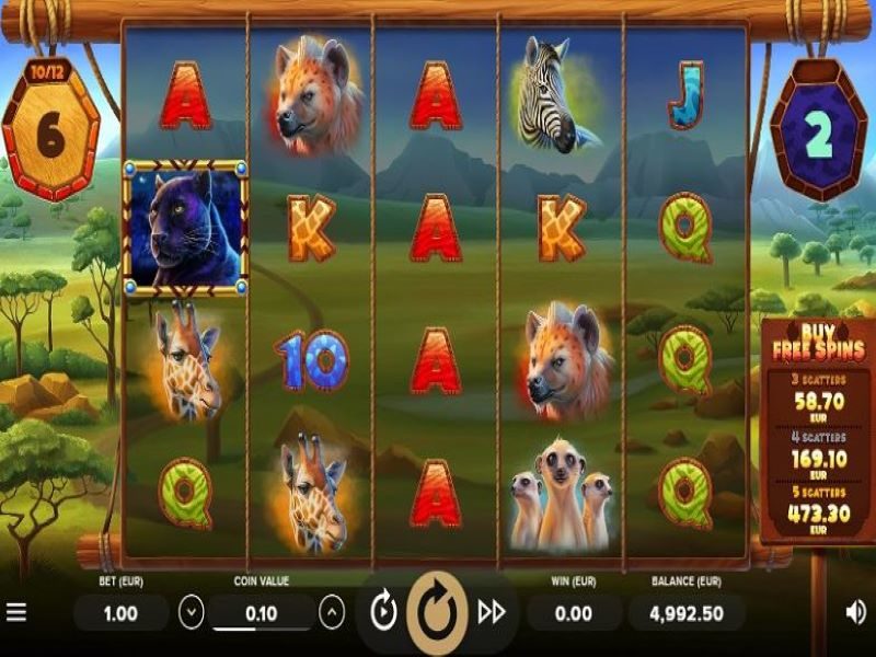 Serengeti Kings pokie game reels