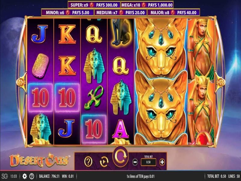 Desert Cats game view nz