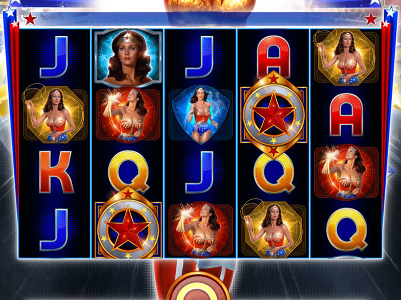 Wonder Woman Bullets and Bracelets pokie game
