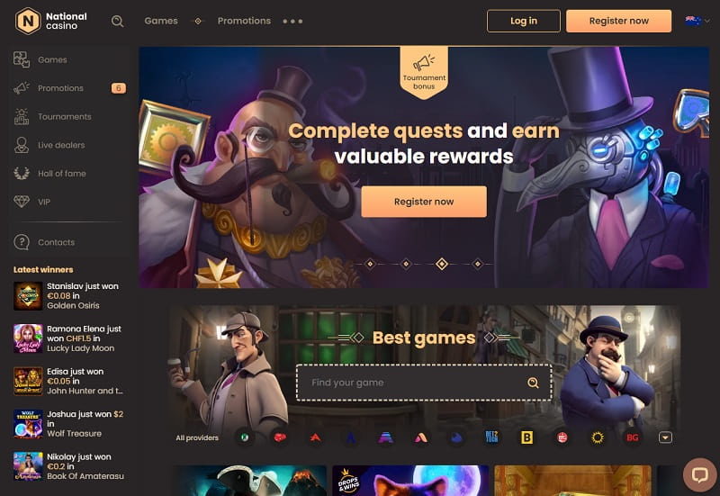 National online casino homepage nz