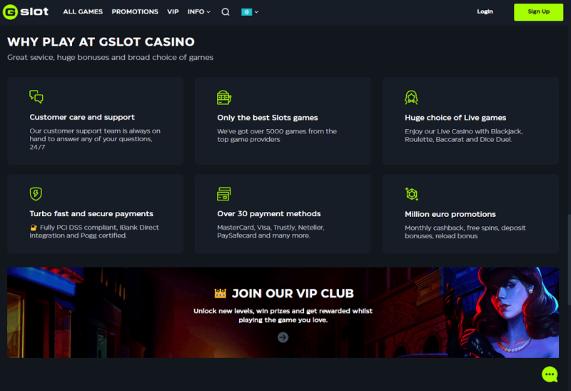 Gslot casino NZ