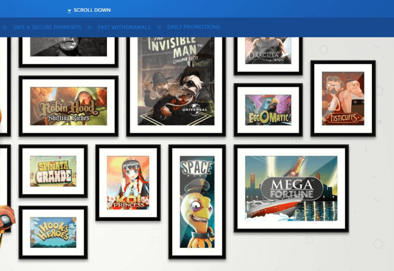 Games available at Lucky Louis casino nz