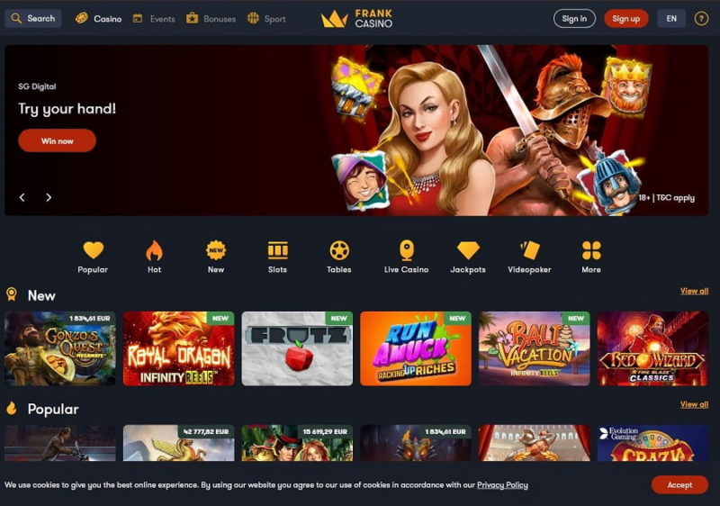 Frank Casino HP 1