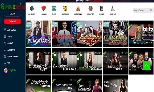 Live casino games at Spinzwin casino nz
