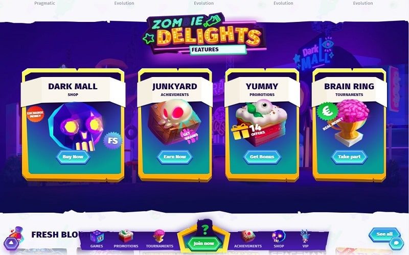 Casombie-Casino-Features