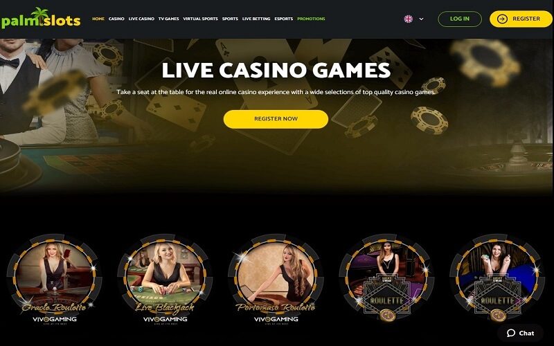 Palmslots live casino games