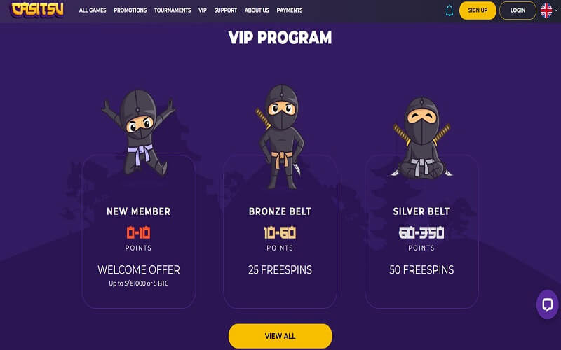 Casitsu casino VIP program for NZ players