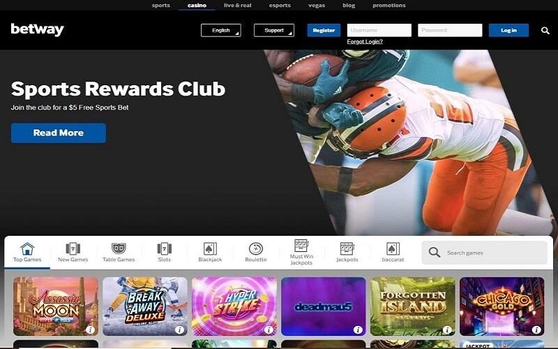 Betway Casino sports rewards