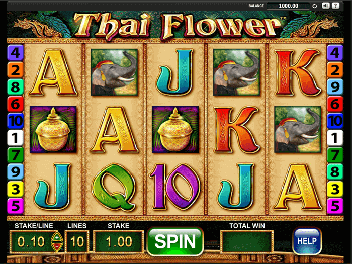 Thai Flower pokie game nz