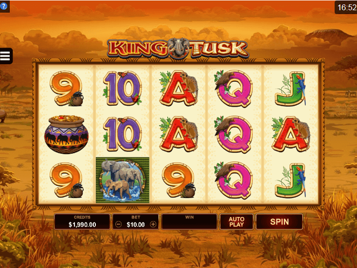 King Tusk pokie game nz