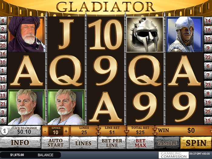Gladiator pokie game
