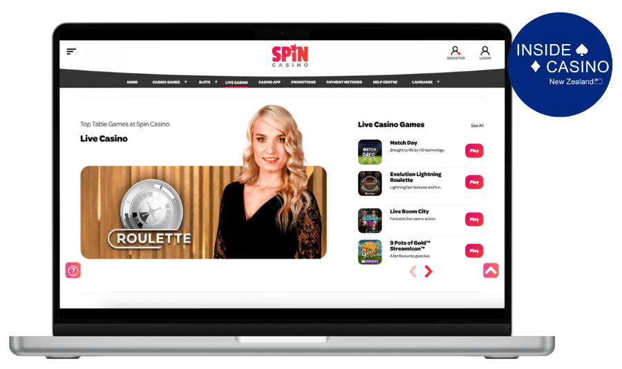 spin live casino