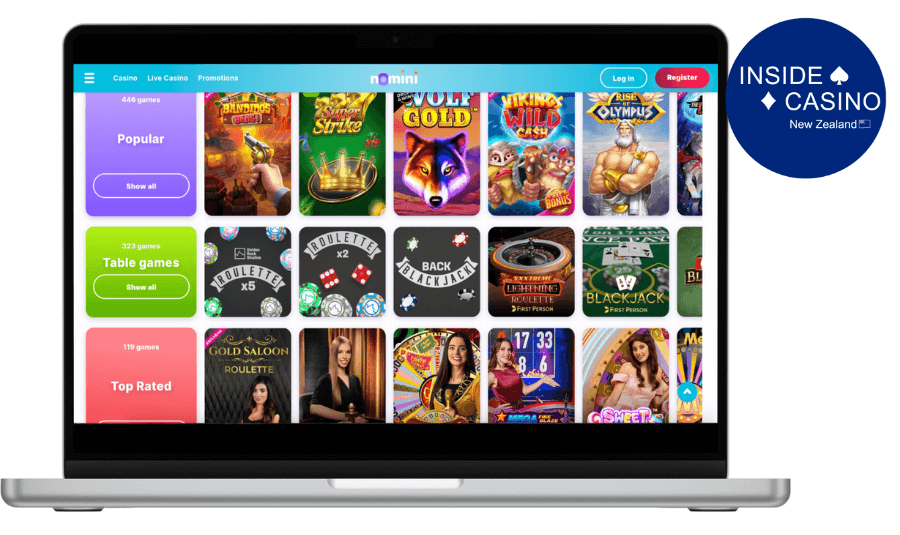 casino games to play at nomini casino nz