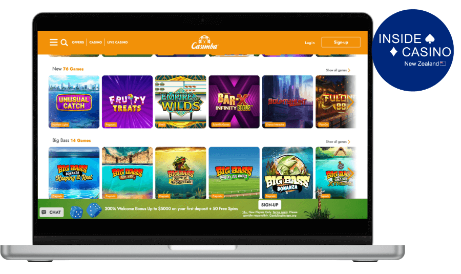 new games at casimba casino nz