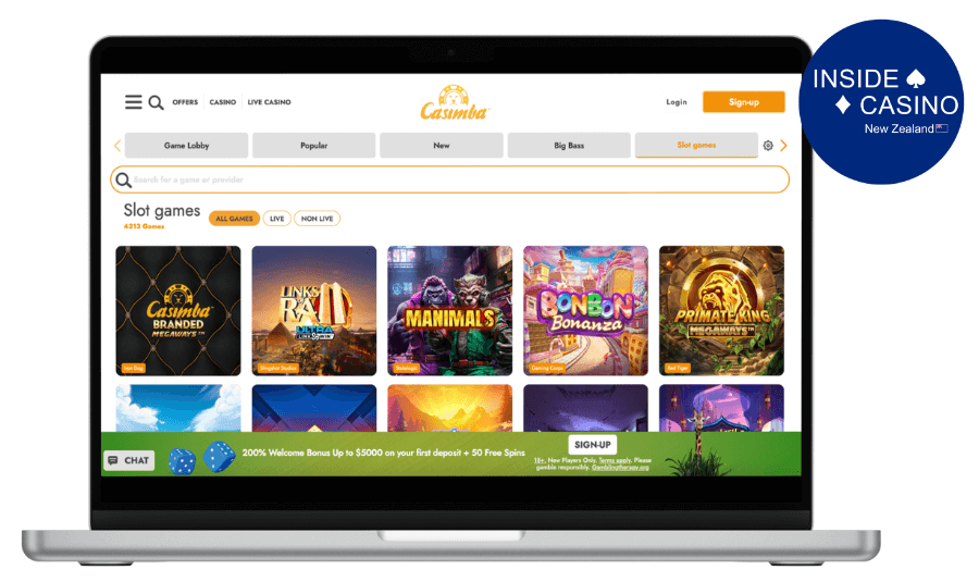 slot games at casimba casino nz