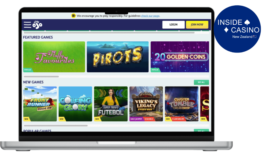 casino games at playojo