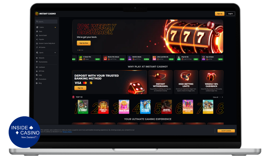 Instant Casino Game Lobby