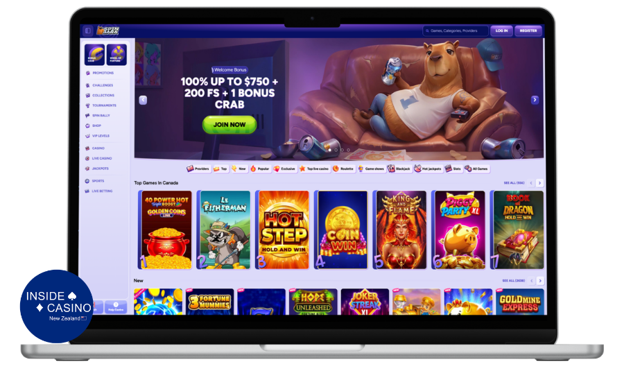 NZ Game Lobby Spinbara Casino